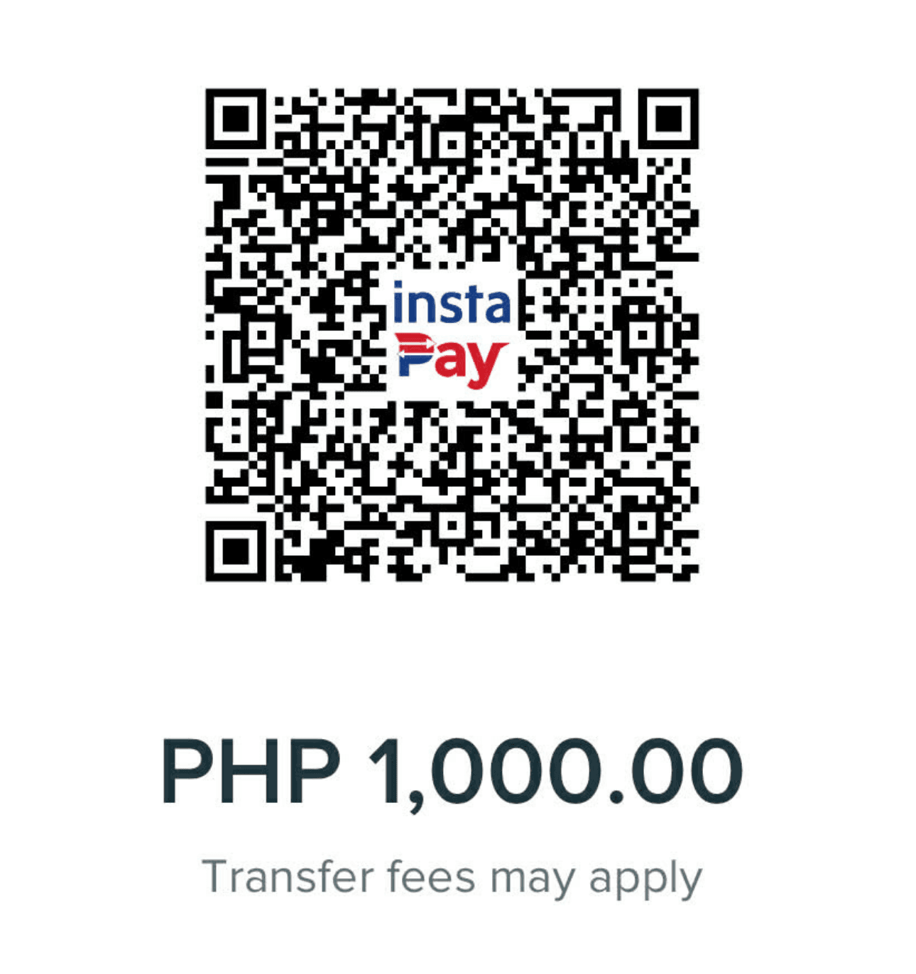 BPI QR code for P1,000