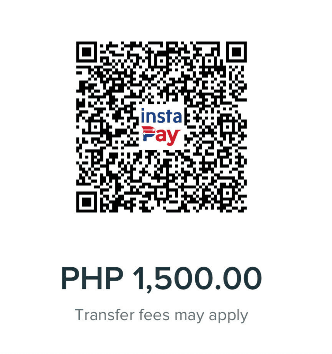 BPI QR code for P1,500
